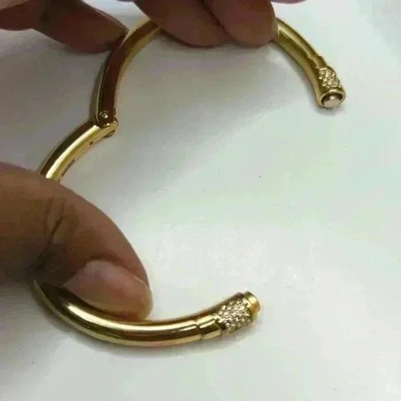 Michael Kors Gold Tone Park Ave Pave Bracelet - Picture 2 of 4